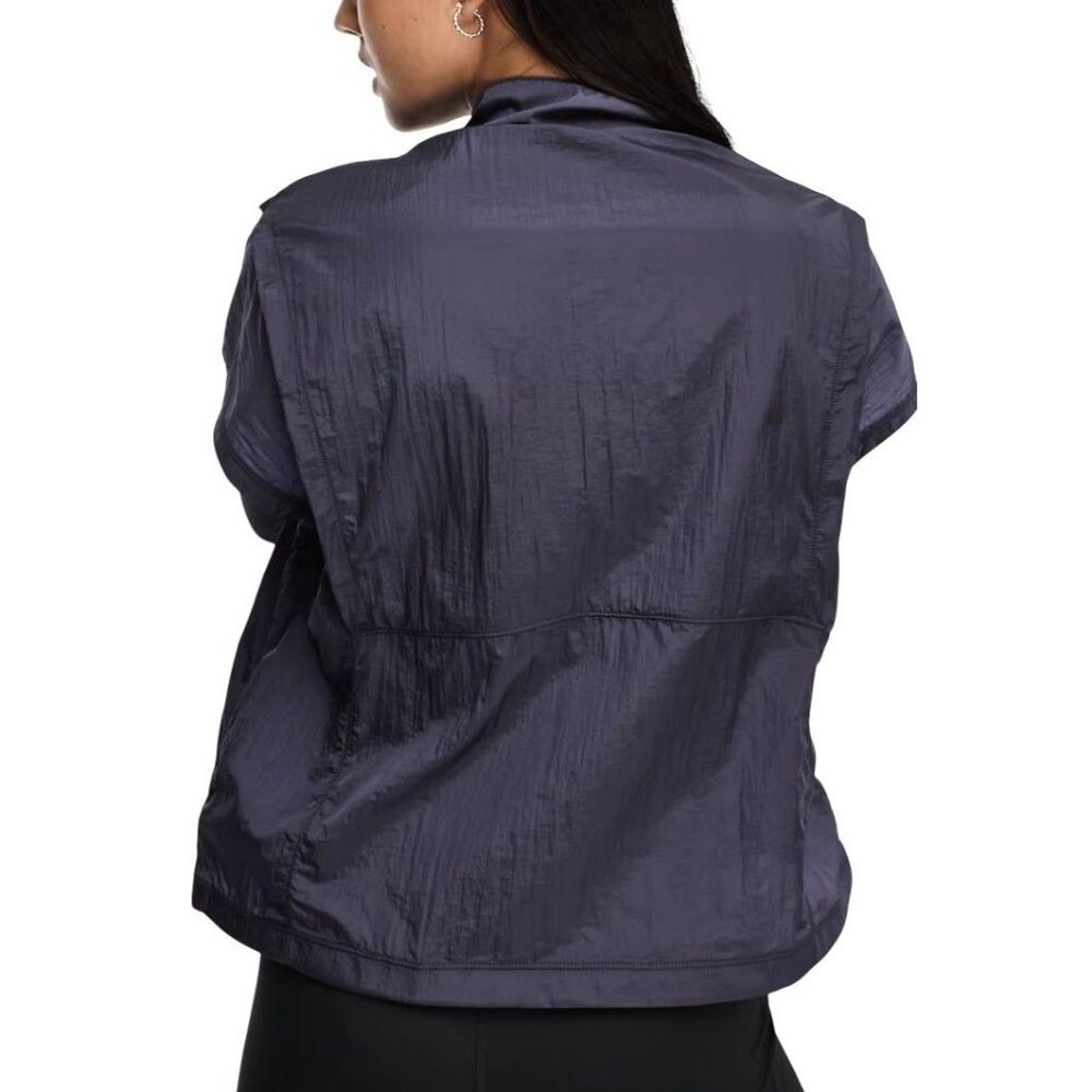 Nike Training City‎ Ready Repel Navy Short Sleeve Jacket Vest Women's Large NEW - Picture 4 of 13